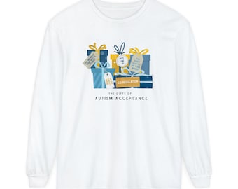 The Hanukkah Gifts of Autism Acceptance Long Sleeve T Shirt