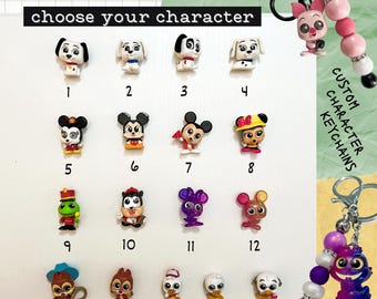 Custom Disney Animal Character Doorable Keychain - You Choose!