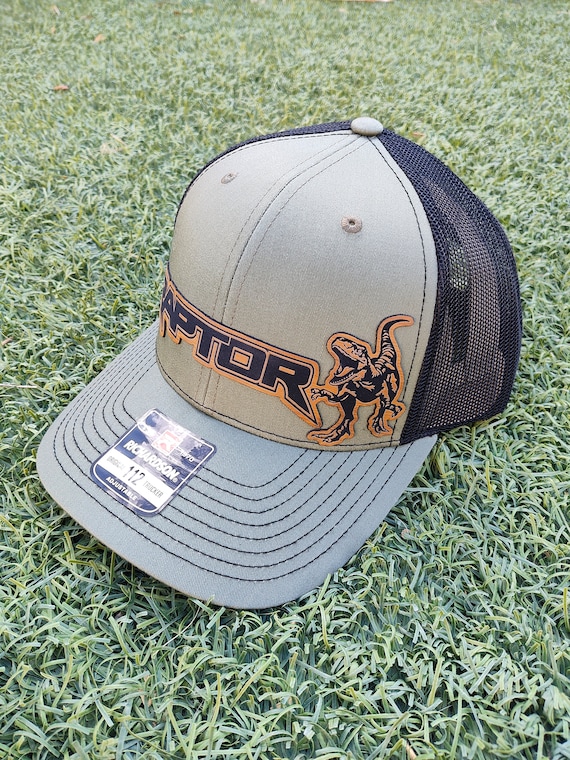 FORD Raptor Laser Engraved Leather Patch Hat Richardson 112 