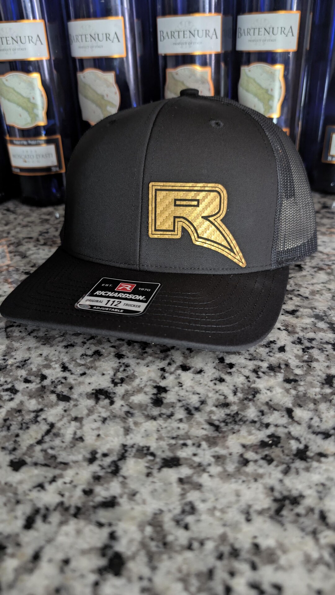 Raptor Inspired, R, Shelby, SVT, Car Hat , .. Gold Metallic Carbon ...