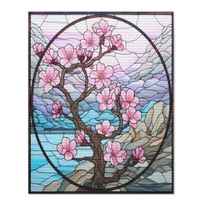Kit di pittura a diamante, fai da te di alta qualità 5D fiori di ciliegio, strass rotondi, punto croce trapano completo, decorazione a mosaico, arredamento per la casa, regalo d'arte