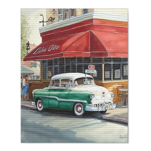 Kit per pittura a diamante, auto fai da te 5D di alta qualità degli anni '50, strass rotondi, punto croce, decorazione a mosaico, arredamento per la casa, regalo d'arte personalizzato