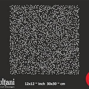 a black and white poster with a lot of dots on it