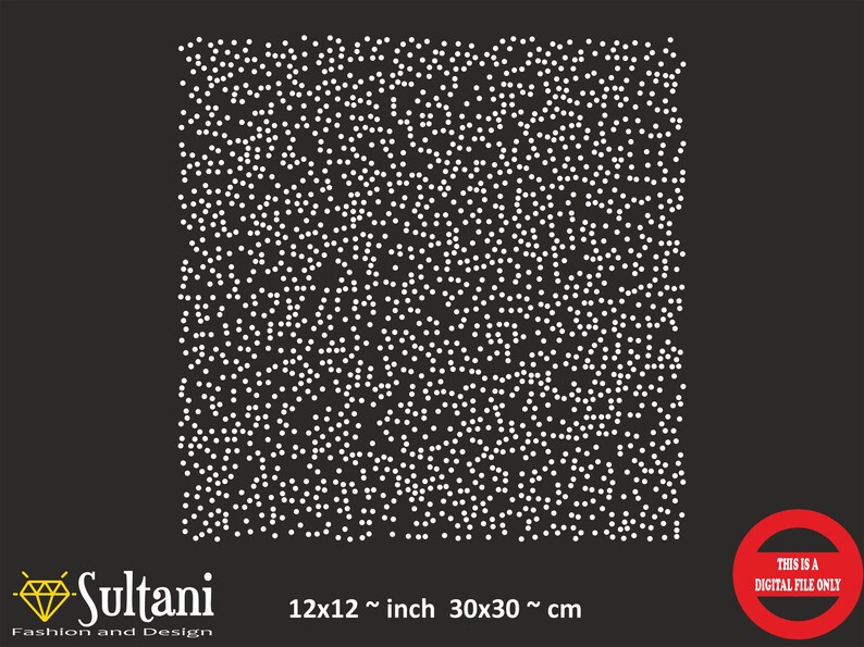 a black and white poster with a lot of dots on it