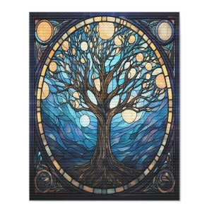Kit per pittura a diamante, albero celeste 5D fai da te di alta qualità, strass rotondi, punto croce, decorazione a mosaico, arredamento per la casa, regalo artistico.