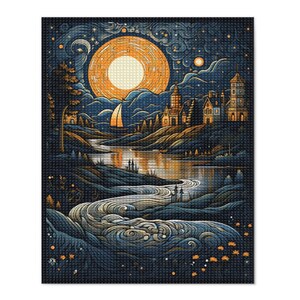 Diamond Painting Kit, High Quality DIY 5D Minimalist BOHO , Square Diamond, Cross Stitch Full Drill, Mosaic Decoration, Home Decor, Art Gift