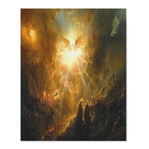 Diamond Painting Kit, High Quality DIY 5D Holy Peace , Square Diamond, Cross Stitch Full Drill, Mosaic Decoration, Home Decor, Art Gift