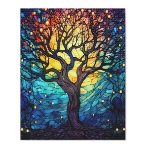 Kit per pittura a diamante, albero celeste 5D fai da te di alta qualità, strass rotondi, punto croce, decorazione a mosaico, arredamento per la casa, regalo artistico.