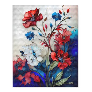 Diamond Painting Kit, High QualityDIY 5D Flowers, Round Rhinestone, Cross Stitch Full Drill, Mosaic Decoration, Home Decor, Custom Art Gift
