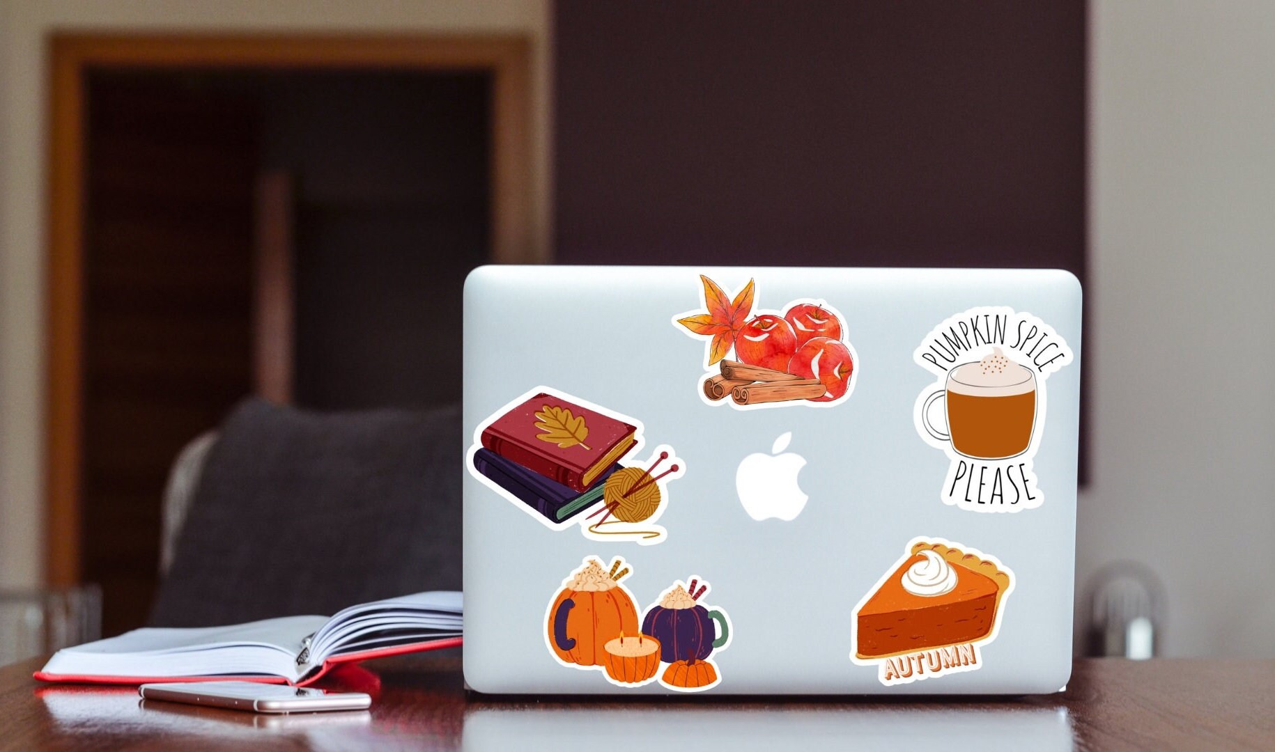 Fall Printable Stickers. 5 Printable Png Stickers Download. Autumn ...