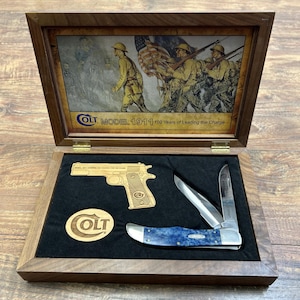 SÄLLSYNT Case XX Colt Modell 1911 Jägarkniv Ledande i 100 år