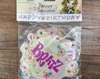 Bratz Happy Birthday Banner Fashion Pixiez New Party Celebration Sign
