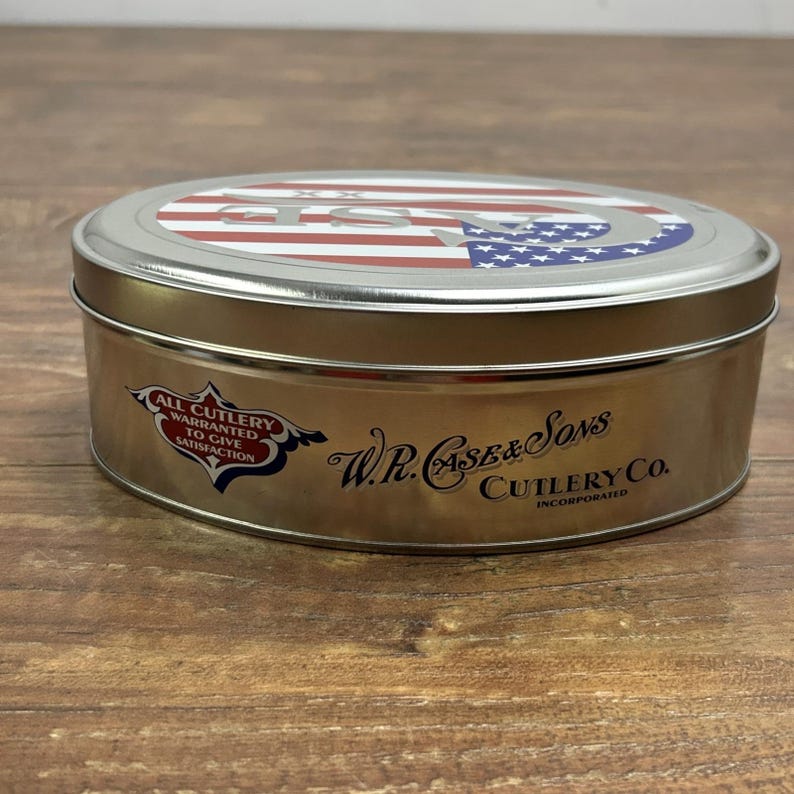 2003 Case XX Knife 6254 SS Trapper Crane's Country Store Navy Blue Flag #2/250!! image 13