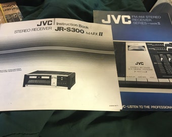 JVC Instruction Book For JR S300 Mark ll Receiver+Brochure