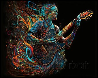 So Gitarre: Druckbare Kunst, Digitale Downloads, Wandkunst, Dekoration, Sofortiger Download, Druckbares Poster Moderne Kunst, Zeitgenössische Kunst
