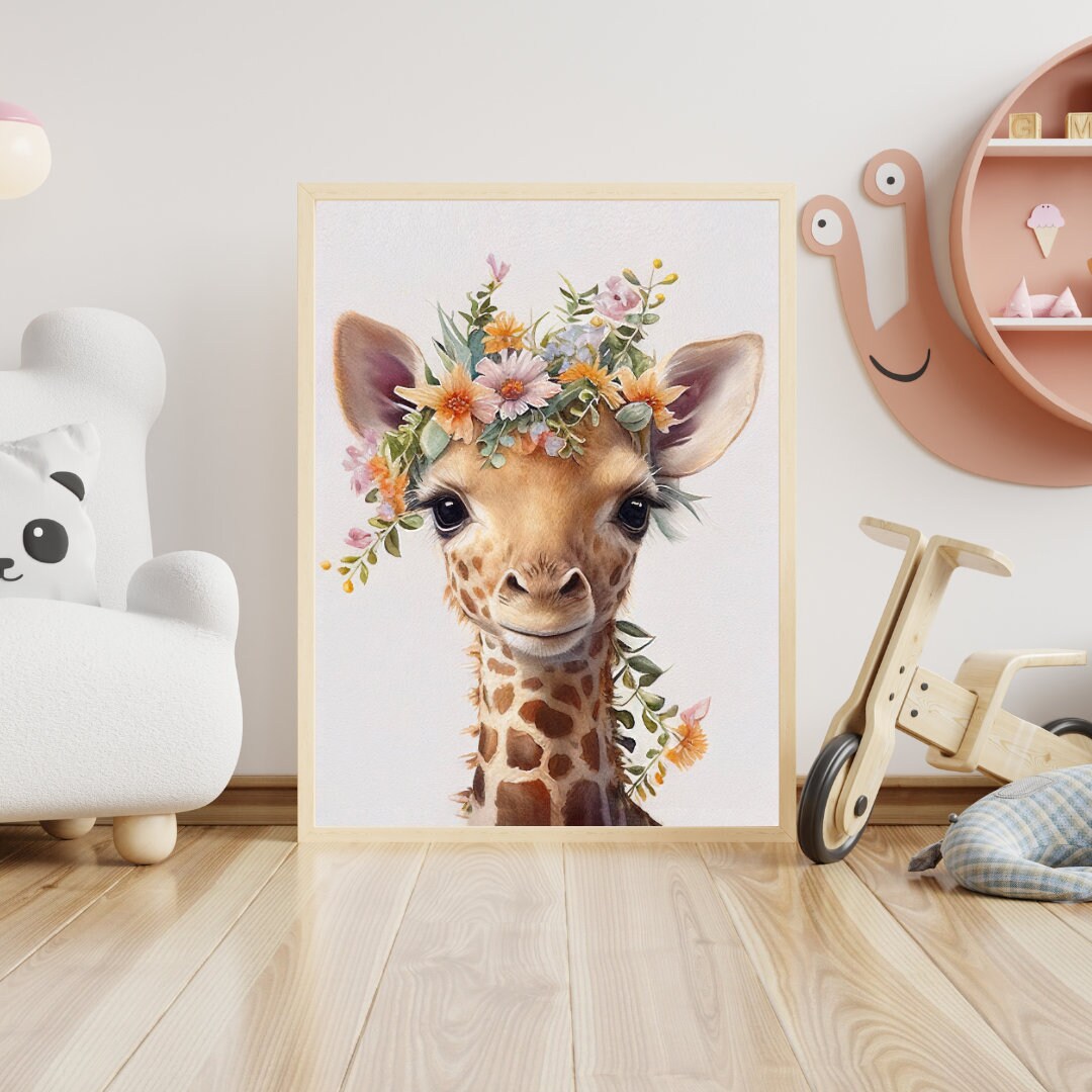 Giraffe Printable Wall Art Nursery Decor. Art Prints Baby Giraffe ...