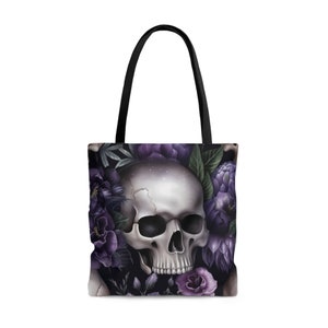 Gothic Floral Skull Seamless Digital Pattern for Digital Scrapbooking ...