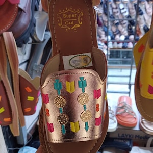 Moroccan Handmade Leather Sandals, Leather Sandals For Women, Handcrafted Summer Sandals, Colorful Beach Leather Sandals