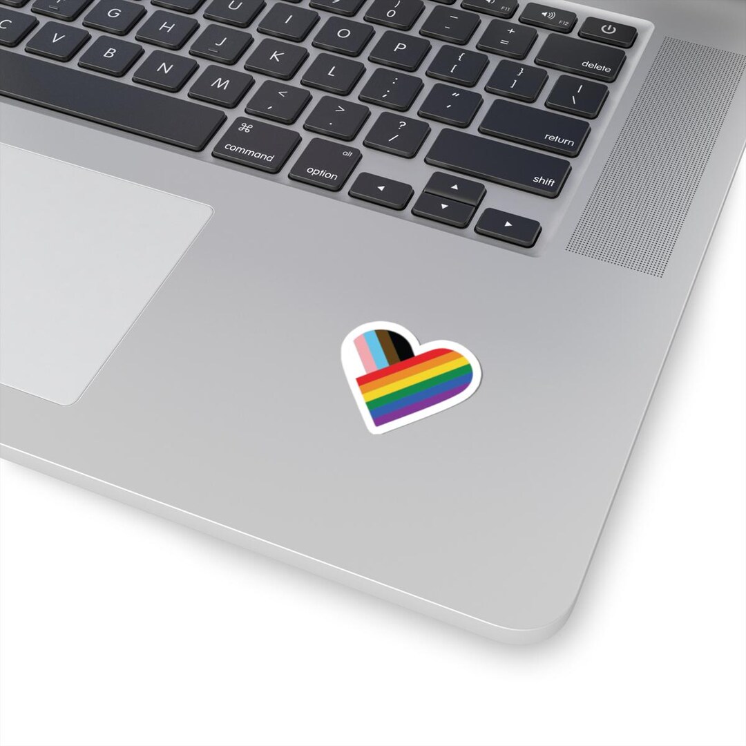 Pride Heart Sticker: Rainbow LGBT Flag Vinyl Decal - Etsy