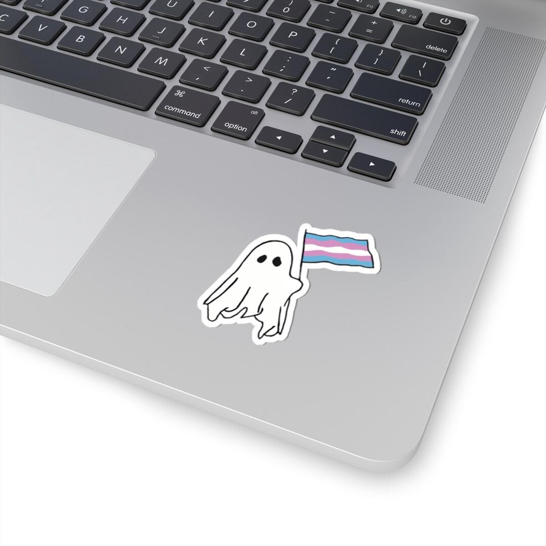 Trans Pride Ghost Sticker, Spooky Laptop Decal, Queer Gift - Etsy