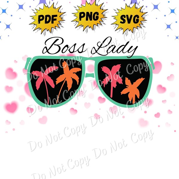 Boss Lady Design | Png | Svg | Instant Download | Women in Power | Inspiring designs