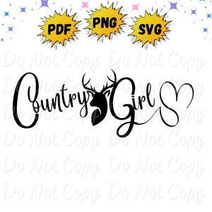 Country Girls | Png | Svg | Pdf | Instant Download | Sublimation | DTF Print Files