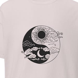 Yin Yang Sky Clouds Dark Unisex classic tee