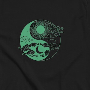 Yin Yang Green Sky Unisex classic tee