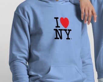 I Love NY Youth heavy blend hoodie Light