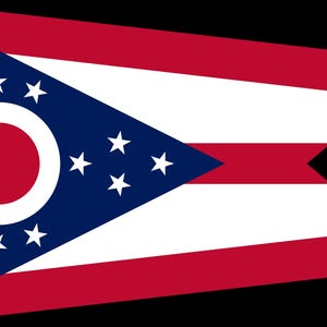 Ohio State Flag Digital Design File SVG PNG PDF Official State Flag Printable Hi Res Vector Print On Demand