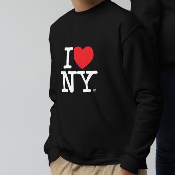 I Love NY Youth crewneck sweatshirt Dark