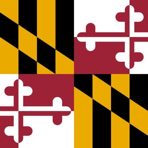 Maryland State Flag Digital Design File SVG PNG PDF Official State Flag Printable Hi Res Vector Print On Demand