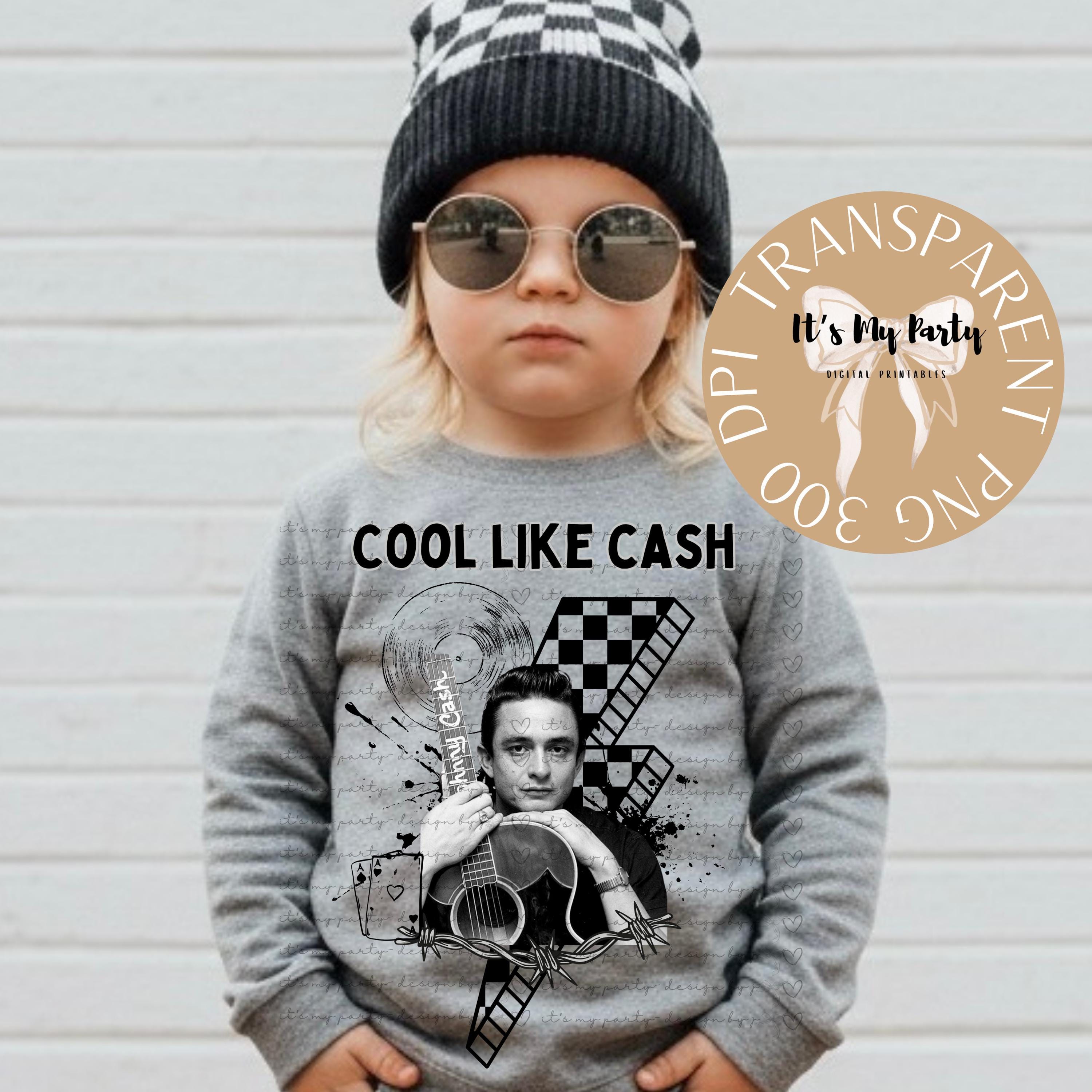 Johnny Cash Cool Like Cash PNG SVG for Shirt, Dtf Sublimation - Etsy