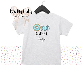 One Sweet Boy Birthday Shirt, 1st Birthday