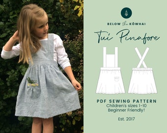 Tui Pinafore Dress PDF sewing pattern