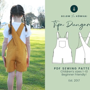 Tipa Dungarees PDF sewing pattern