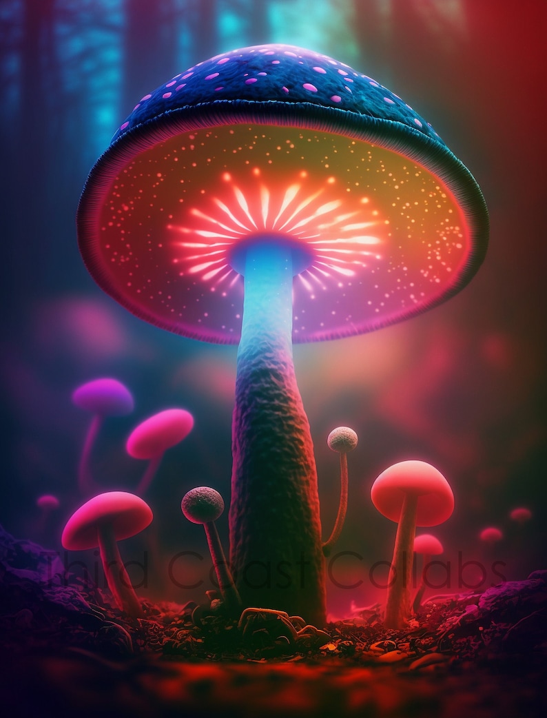 Colorful Alien Mushroom In Psychedelic DMT Forest AI Art Etsy colorful-alien-mushroom-in-psychedelic-dmt-forest-ai-art-etsy