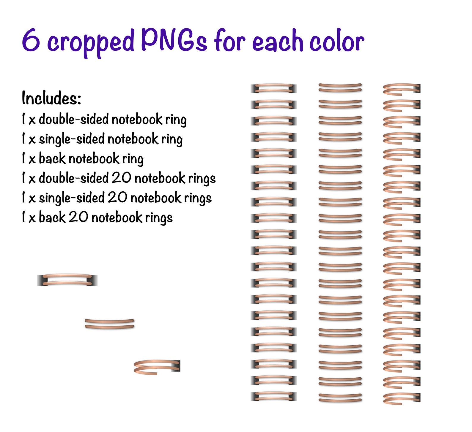 Notebok Ring Digital Notebook Rings - Etsy