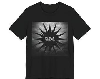 T-shirt TATV GRAL Black Sun | T-shirt in zwarte bandstijl