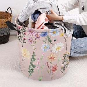 Wildflower Collapsible Laundry Basket Folding Laundry Basket Collapsible Laundry Basket Foldable Laundry Basket zdjęcie 1