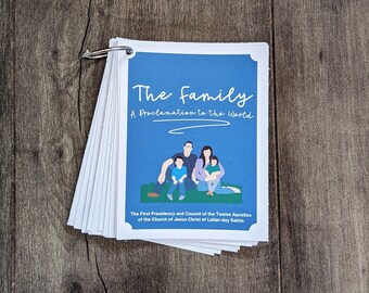 The Family Proclamation Memorization Cards PRINTABLE  - Instant Download