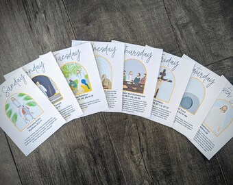 Easter Advent Cards and Banner PRINTABLE  - Instant Download