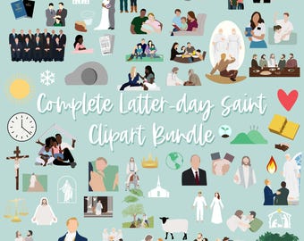 Complete LDS Clipart Bundle PNGs - Instant Download