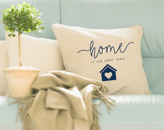 Home is Our Happy Place SVG PNG JPG Cut Files - Instant Download