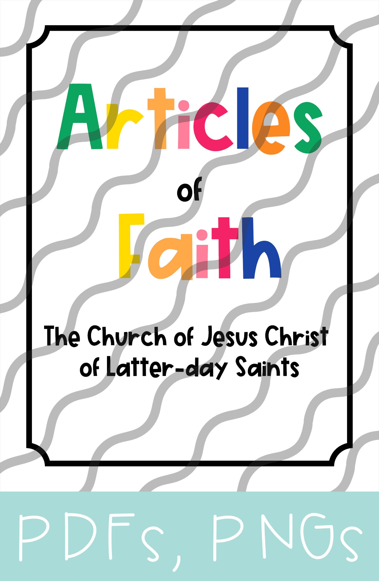 Articles of Faith PRINTABLE - Instant Download - Etsy