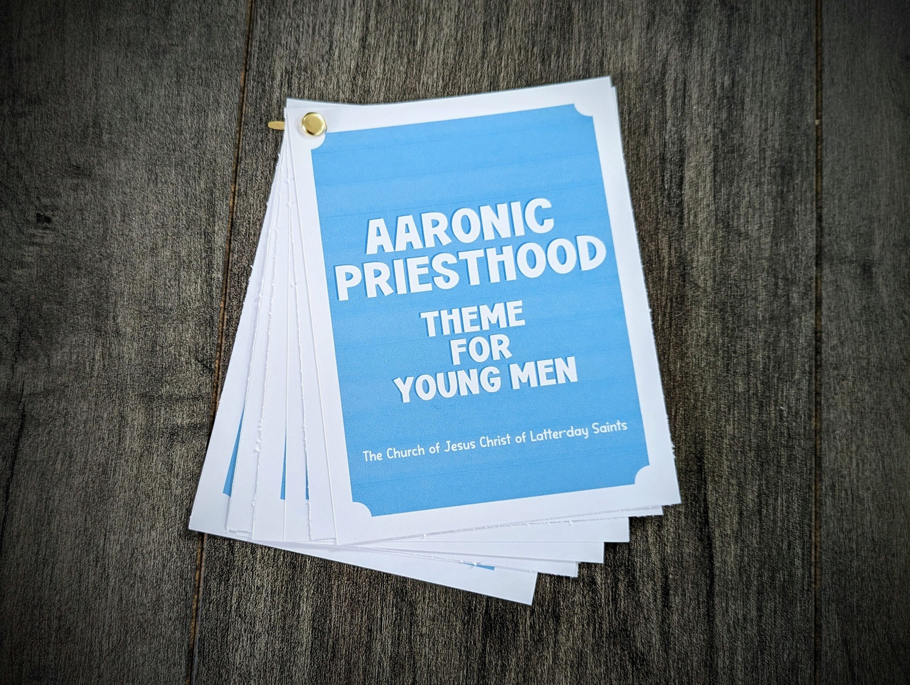 Aaronic Priesthood Theme for Young Men Memorization Cards PRINTABLE ...