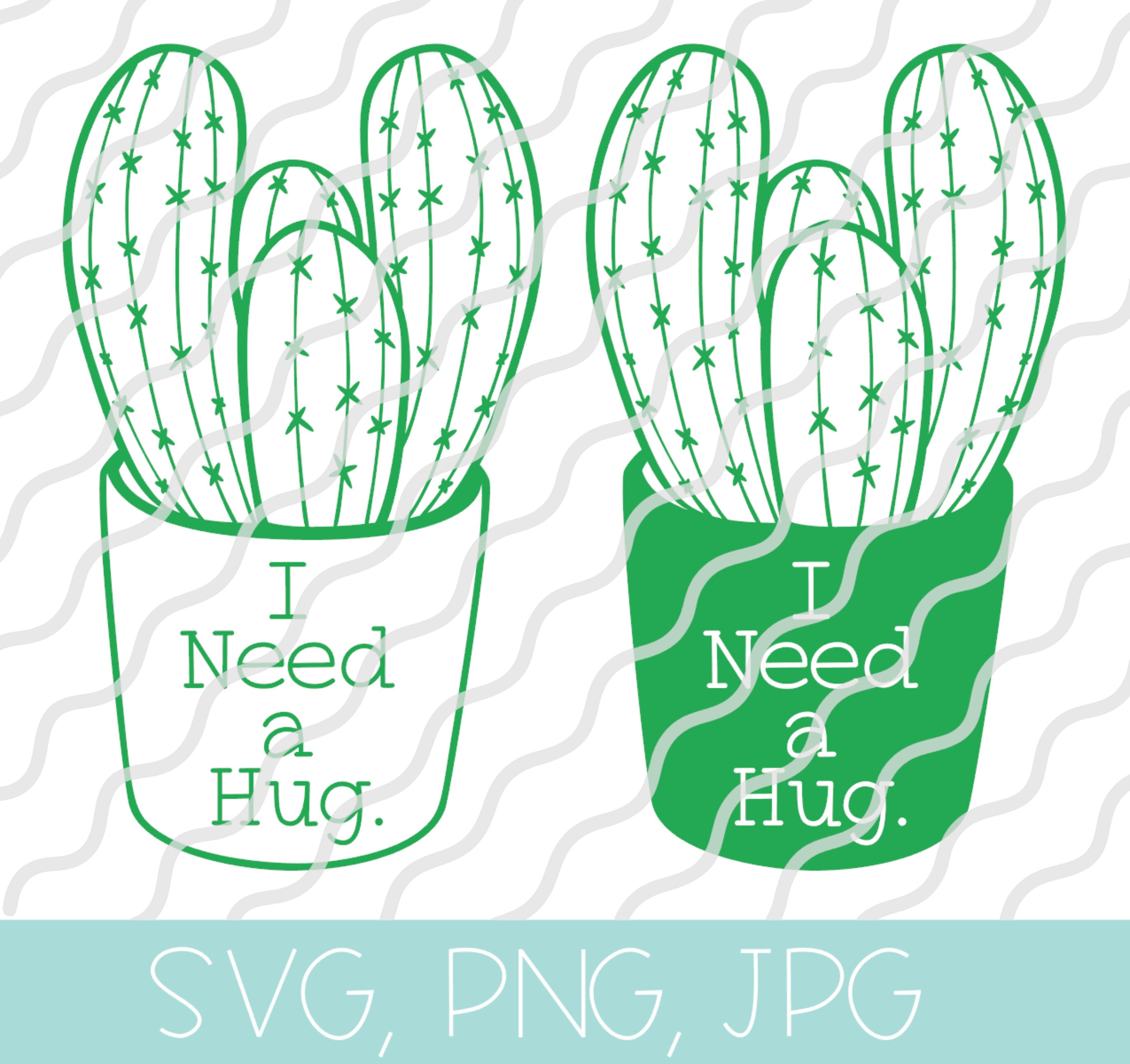 I Need a Hug SVG PNG JPG Cut Files - Instant Download - Etsy