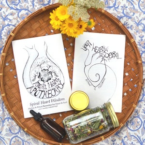 Spiral Heart Ritual Kit: Herbal Tea, Zine & Remedies