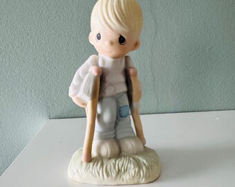 Vintage Precious Moments Figurine 'He Watches Over us All' with box, Collectible Keepsake, Perfect Mothers day Gift