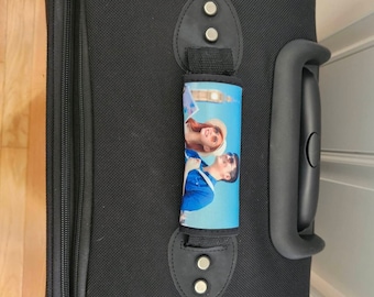 Photo Luggage handle wrap| Personalized with your favorite picture|  Great for family vacation, Girls/ guys trips
